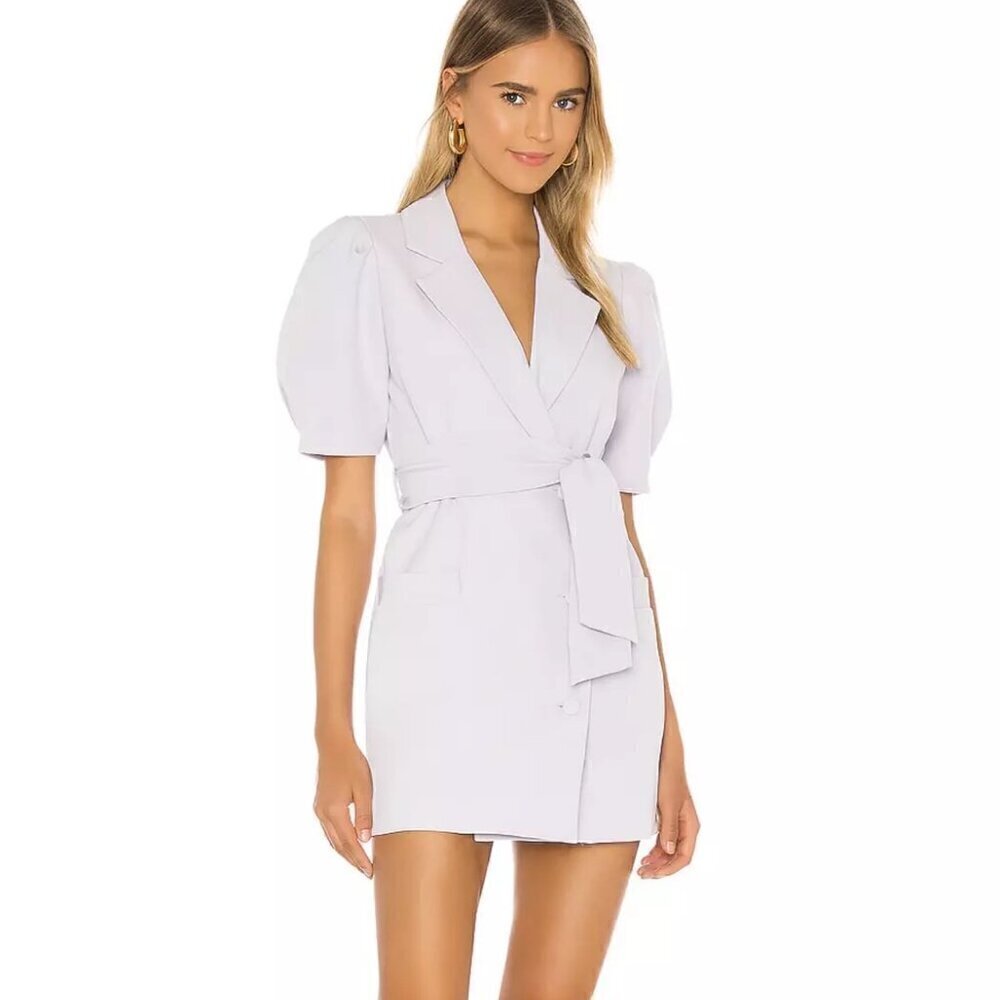 NWT Revolve Song Of Style Cadence Blazer Belted Mini Dress In Hush Purple S‌‌‍‍‍